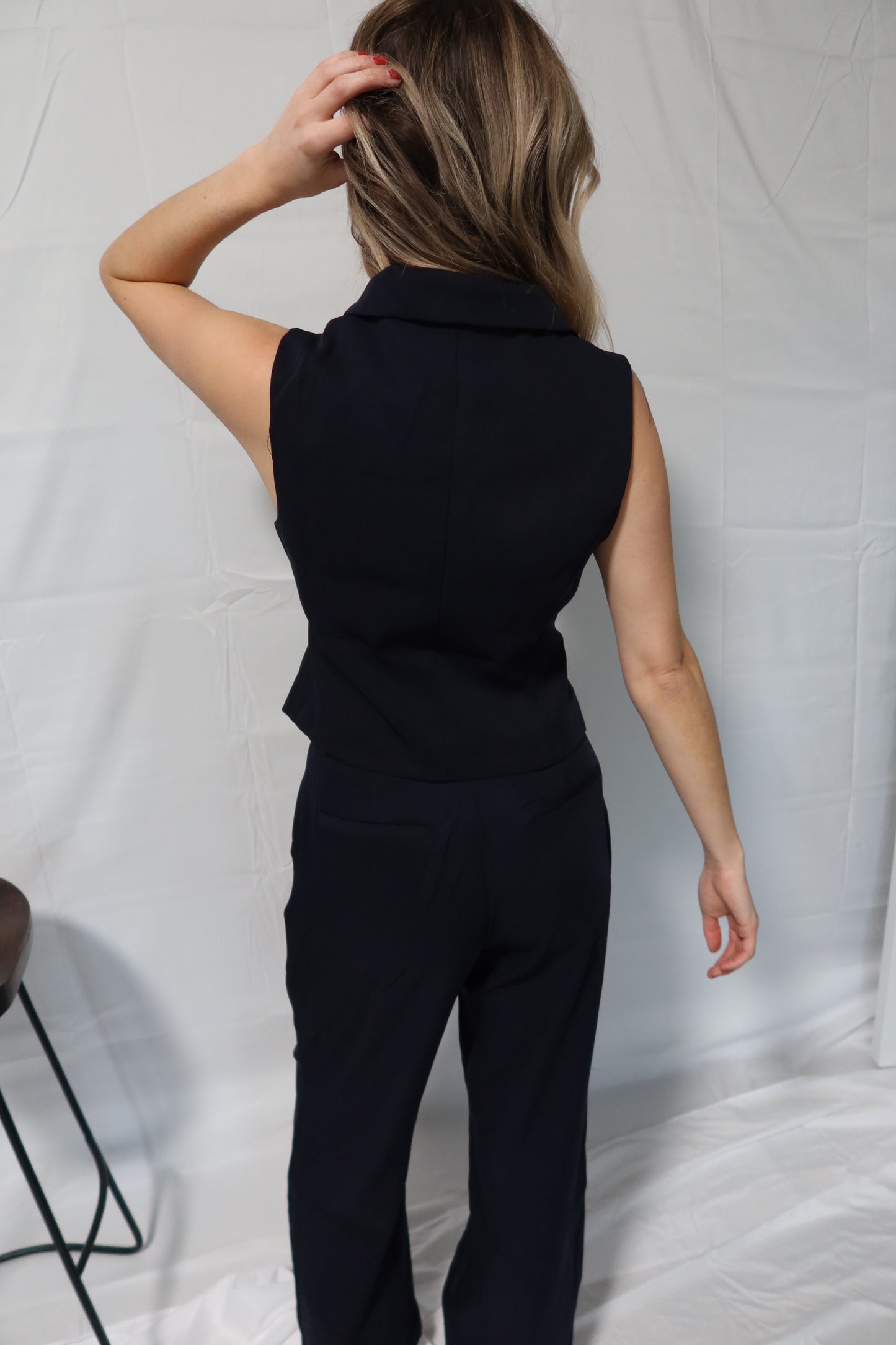 Navy Suit Vest