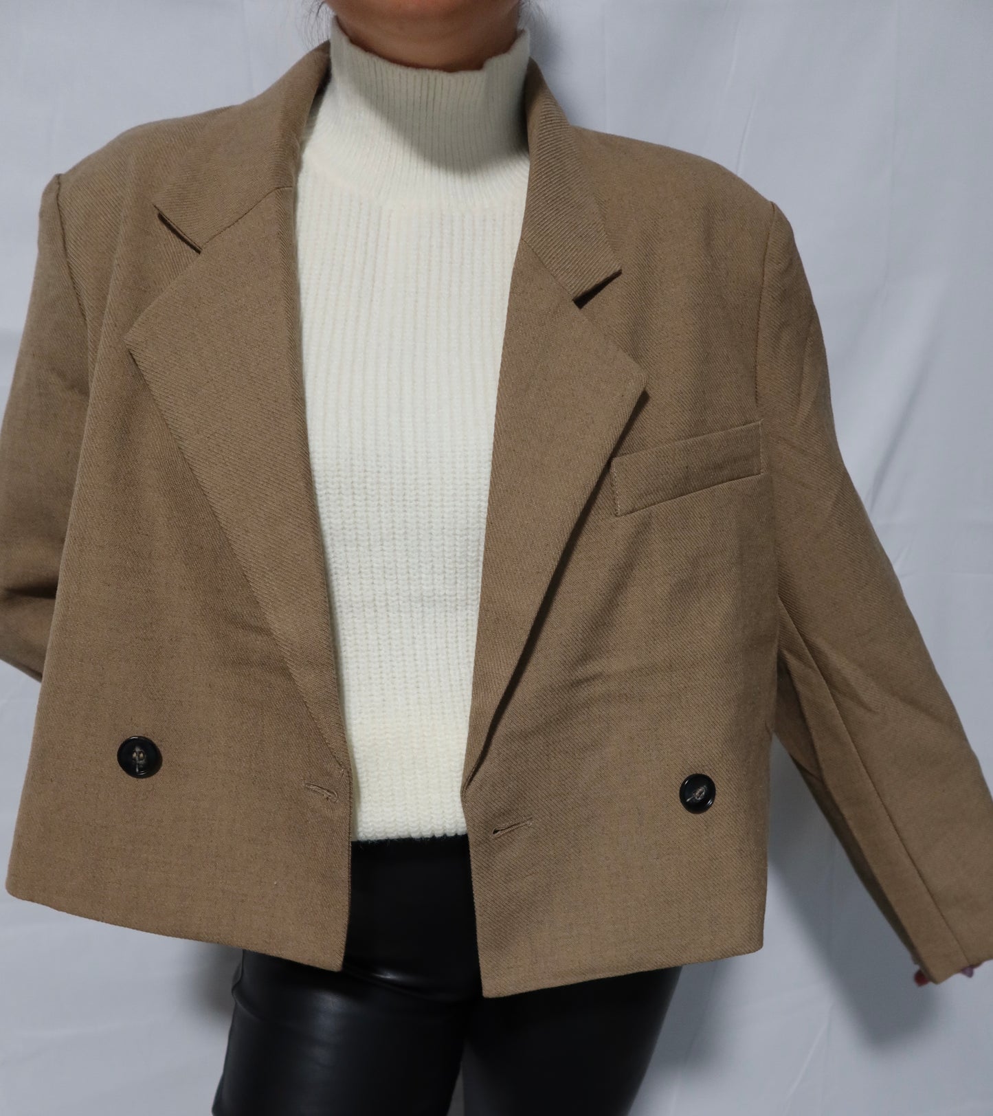 High Neck Sleeveless Sweater