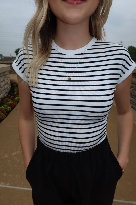 Louise Striped Bodysuit