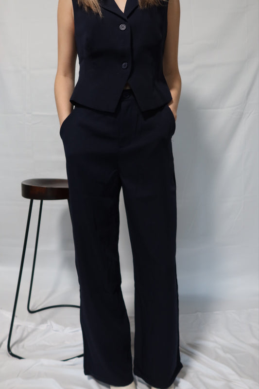 Navy Suit Pants