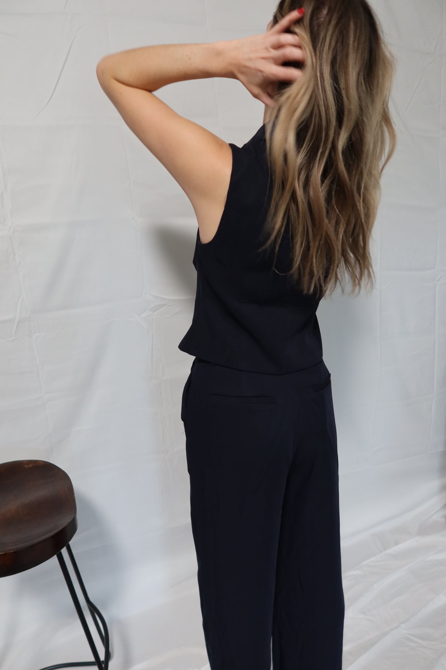 Navy Suit Pants